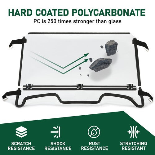 Heavy Duty Full Flip Windshield For 19-23 Polaris RZR XP 1000/ 4 1000 Windscreen