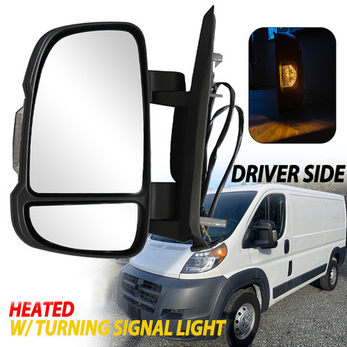 Door Mirror W/Temperature Sensor LH for 2014-2023 for Ram ProMaster 1500 2500