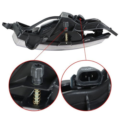 L+R Bumper Clear Fog Light Assembly For 07-10 Hyundai Elantra Sedan 4-Door 2.0L