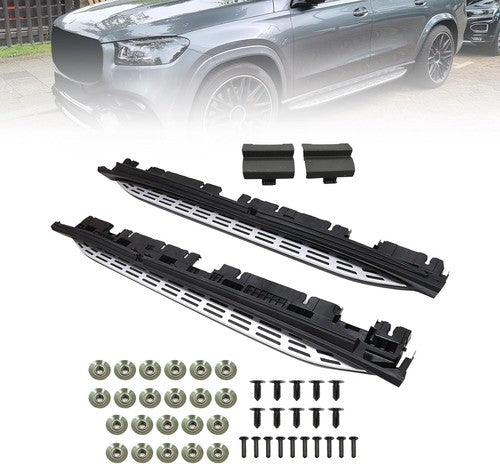 Pair of Running Boards Side Steps L R for Mercedes Benz GLS X167 2020 2024