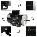 New 2 HP General Electric Motor 3 Phase 56C Frame 1800 RPM TEFC 230 / 460 Volt