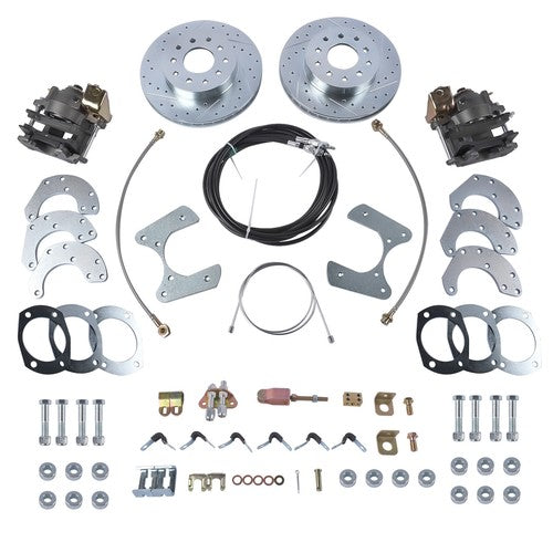 For 1964-77 Rear Disc Brake Conversion Kit for 10 &12 Bolt for Chevrolet Pontiac