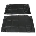 For Club Car DS 2000.5-Up Golf Cart Faux Leather Front Seat Covers Black