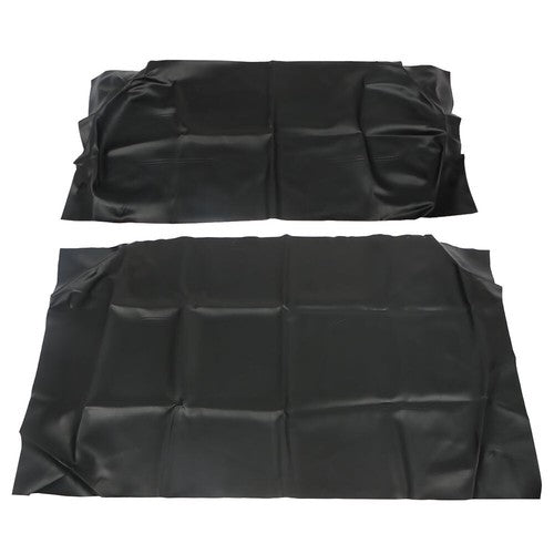 For Club Car DS 2000.5-Up Golf Cart Faux Leather Front Seat Covers Black