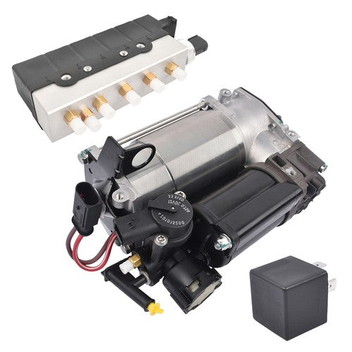 Air Suspension Compressor Pump + Valve Control Unit For Mercedes S-Class W220