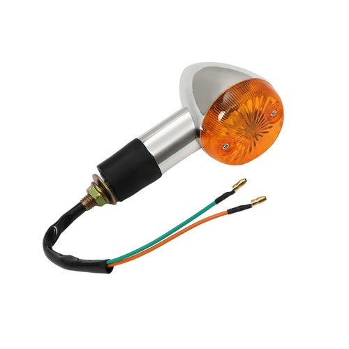 2��Amber Chrome Front Rear Turn Signal Blinker Indicator Light Motorcycle