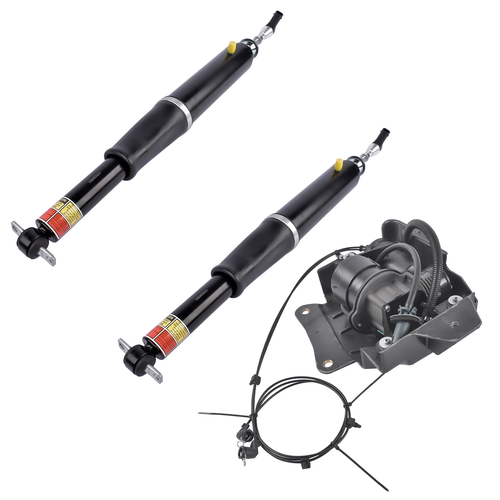 Rear Air Shock Absorbers + Compressor For Buick Lucerne Cadillac DTS 2006-2011
