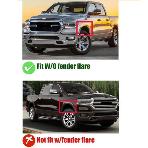 68403911AA 68403910AA Bumper Pair Body Filler Panel for Dodge for RAM 1500 19-22