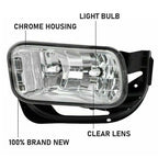For 09-12 18 Dodge Ram 1500 2500 3500 Bumper Fog Lights Driving Lamps W Bracket