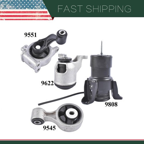 4PCS Motor Mount for Nissan Altima 3.5L 2007-2012 Nissan Maxima 3.5L 2009-2014