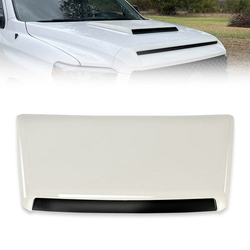 For 2014-2021 Toyota Tundra SR5 Crew Cab Front Hood Scoop Vent Bulge Kit White