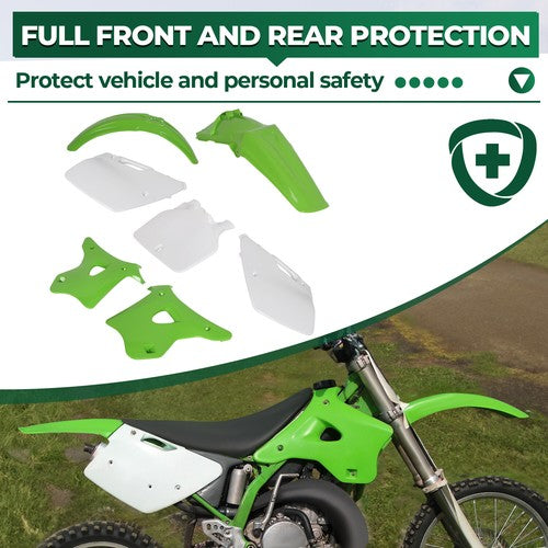 7Pcs Plastics Kit Fairing Bodywork Set For Kawasaki KX125 KX250 1994-1998 1996