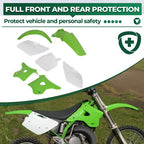 7Pcs Plastics Kit Fairing Bodywork Set For Kawasaki KX125 KX250 1994-1998 1996