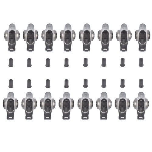 16Pcs 17-4PH Stainless Steel Rocker Arms for Pontiac 287-455 V8 4.3L 1.65 Ratio