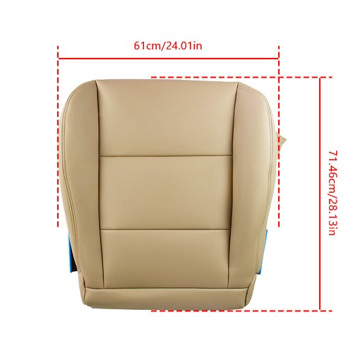 For Toyota Land Cruiser 1998-2007 New Driver Bottom Leather Seat Cover Ivory Tan