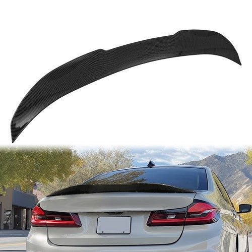 Carbon Color Highkick Trunk Spoiler for 11 17 BMW F10 528i 535i 535d 550i M5