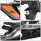 Headlight HeadlampClear Lens For Nissan Rogue 2014-2016 Halogen Passenger Side