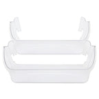 #240323002 Bottom Door Shelf Lower Bin Polycarbonate For Frigidaire 2Pcs