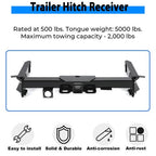 Class 3 Trailer Hitch Towing Receiver for Subaru Ascent All Styles 2019-2025