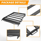 Roof Rack Cargo Carrier Steel For Toyota Tacoma 2005 To 2023 Double Cab 330 Lbs