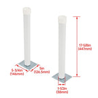 2pcs 22 Inch Steel Boat Trailer Post Guide for Pontoon Ski Fishing Boat or Sailboat