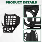 Black Heel Guards Footrest For 1987-2006 Yamaha Banshee LH+RH Nerf Bars