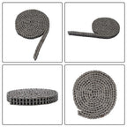 #35-2 Duplex Roller Chain 10 Feet Heavy Duty Double Strand with 2 Master Links