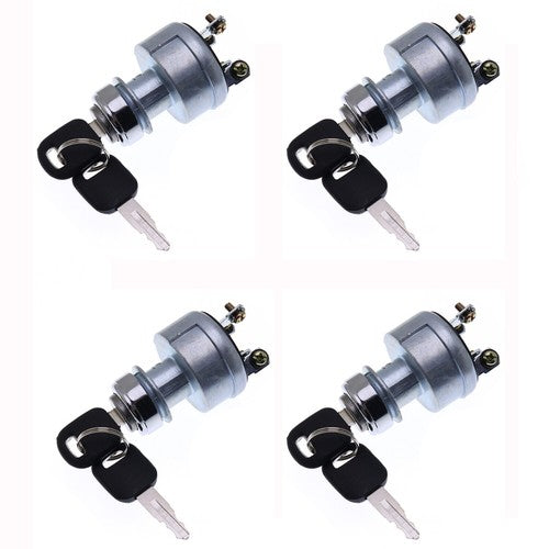 4 Pcs New Ignition Switch With 2 Keys Fits Caterpillar 9G7641 9G-7641
