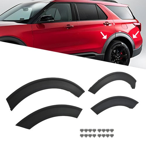 NEW 4Pcs Wheelhouse Molding Fender Flares Left For Ford Explorer 2020 2021 2022