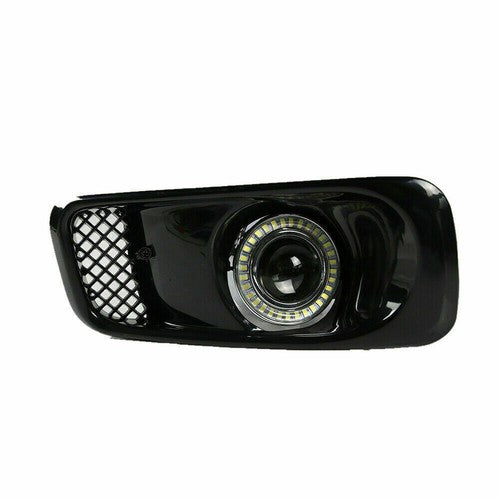JDM Type R Black Grille & LED Fog Lights 3PCS for 1999-2000 Honda Civic