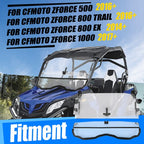 Front Flip Windshield Scratch Resistant for CFMOTO ZForce 800 500 1000 Model