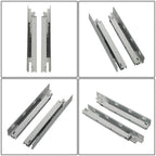 1 Pairs Undermount Drawer Slides 15 inch Undermount Soft Close Drawer Slides