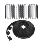 60 FT L-shaped Landscape Edging Border Kit No-Dig Garden Edge Lawn Border 1.5"