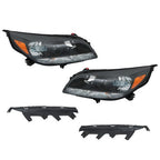 Projector Headlights Halogen Black Housing For Chevy Malibu 2013-2016 Left&Right