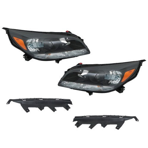Projector Headlights Halogen Black Housing For Chevy Malibu 2013-2016 Left&Right