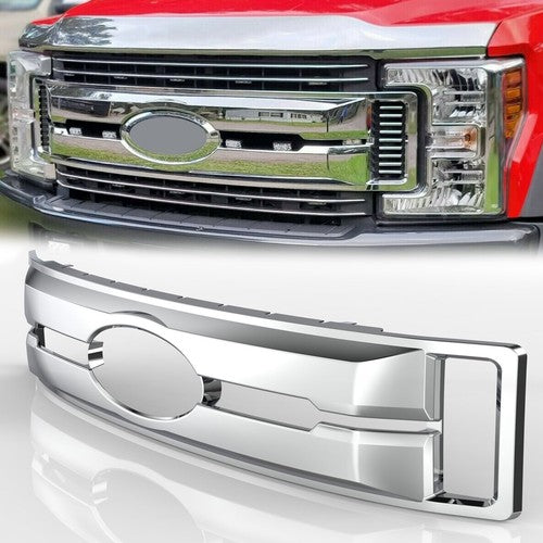Chrome Grille Overlay Grill Covers For Ford F250 F350 F450 F550 XL 2017-2019