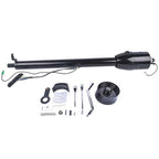 32" Automatic Column Shift Tilt Steering Column No Key & Wheel Adapter Black