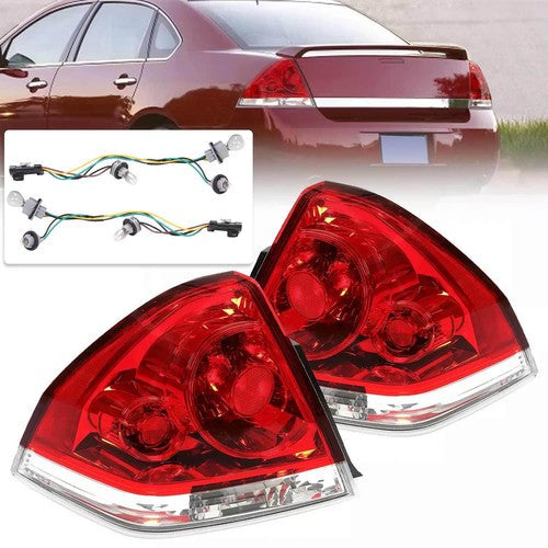 Rear Tail Lights Brake Lamps Replacement Pair For Chevy Impala 2006-2013