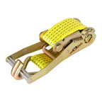 6-Pack 2" x 15' 5000 lbs Ratchet Straps With J Hook Heavy Duty Tie Downs