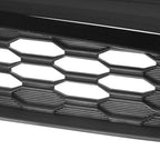 Front Upper Grille Honeycomb Painted Black for Honda Civic 4DR Sedan 2012