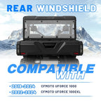 Clear Rear Windshield Back Window for CFMOTO UFORCE 1000 2019-25 1000XL 2022-25