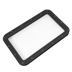 Black RV Entry Door Window For Camper Cargo Truck Trailer