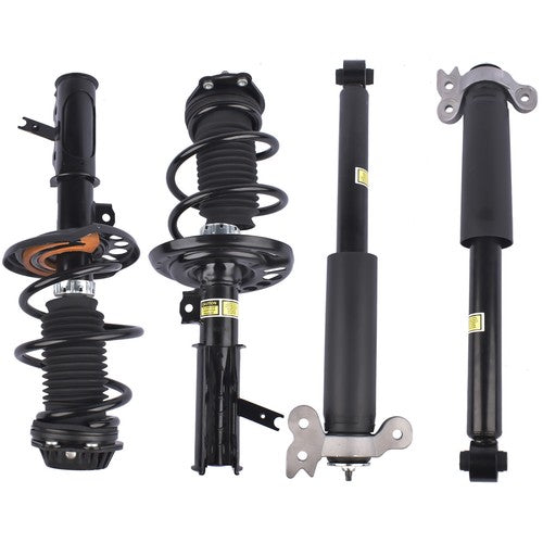 2 Front Strut & Spring Assys + 2 Rear Shock Absorbers For Chevy Malibu 2016-2023