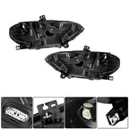 Black Housing Headlamp Headlight LED DRL LH&RH Pair For Ford Mustang 2018-2020