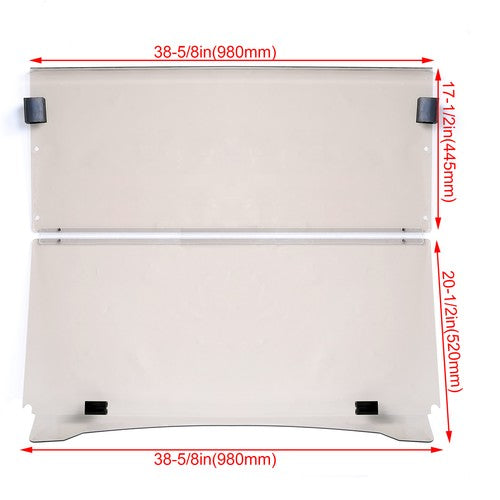 Foldable Tinted Golf Cart Windshield Windscreen For Yamaha G29 Drive 2007-2016