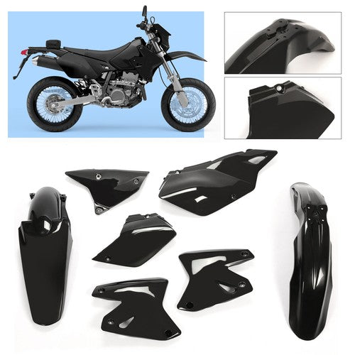 Black Plastic Fairing Bodywork Kit for Suzuki DRZ 400 DRZ400E DRZ400ES