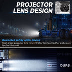 Full Led Dual Projector Headlights for Peterbilt 379 357 359 389 Truck