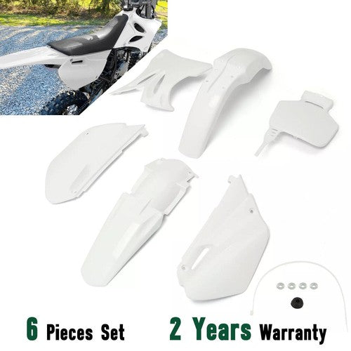 Complete Plastics Kit White Fender Body Cover Fairing For Yamaha YZ85 2002-2014