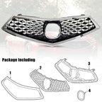 Front Bumper Chrome Grille Grill Assembly for 2018-2020 for Acura TLX