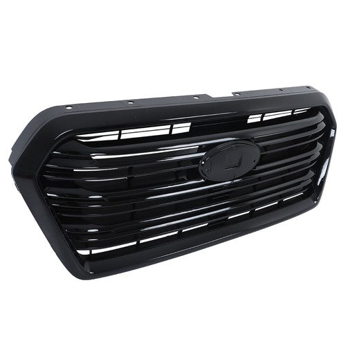 For Subaru Ascent 2019-2022 Gloss Black Plastic Front Upper Center Mesh Grille